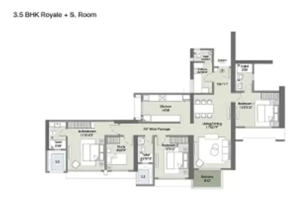 3.5 BHK